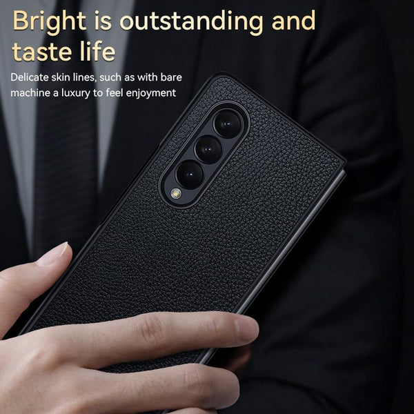 For Samsung Galaxy Z Fold4 5G Handmade Leather Shockproof Tpu Case Green Cases Covers & Skins