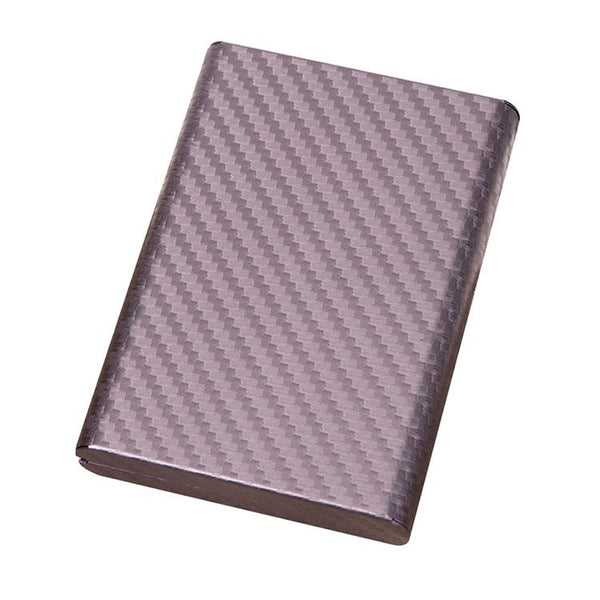 Aluminum Credit Card Holder Secure & Compact Carbon Black Business Card Holders