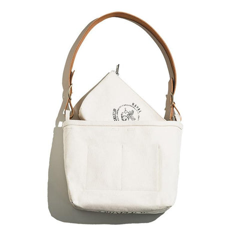 Retro Print Crossbody Bag White Bags