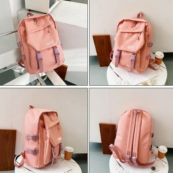 School Backpack With Harajuku Style White Backpacks & Bags
