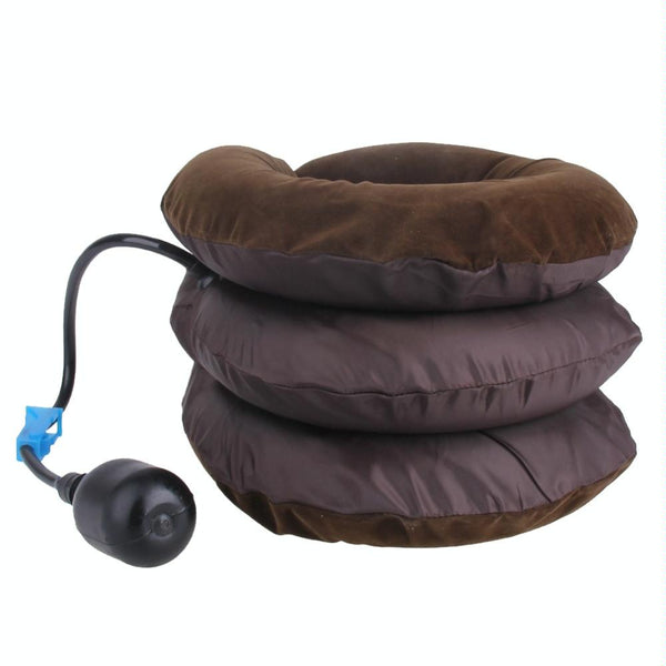 Soft Inflatable Neck Traction Device For Pain Relief Coffee Colour Other Orthopaedic Products