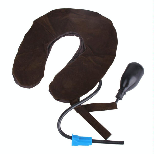 Soft Inflatable Neck Traction Device For Pain Relief Coffee Colour Other Orthopaedic Products
