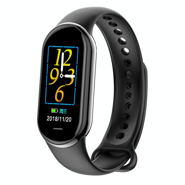Waterproof Smart Watch With Heart Bp Oxygen And Sugar Monitoring Ip68 Black Smart Watches