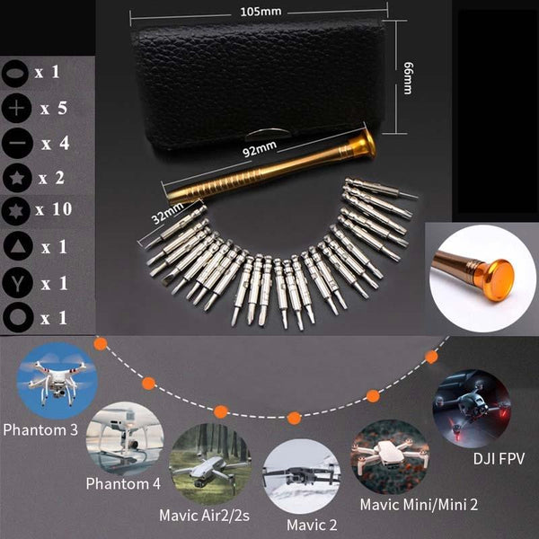 Drone Repair Screwdriver Set For Dji Mavic2 Mini 2 Air2 2S Fpv Phantom3 4 Camera Drone Accessories