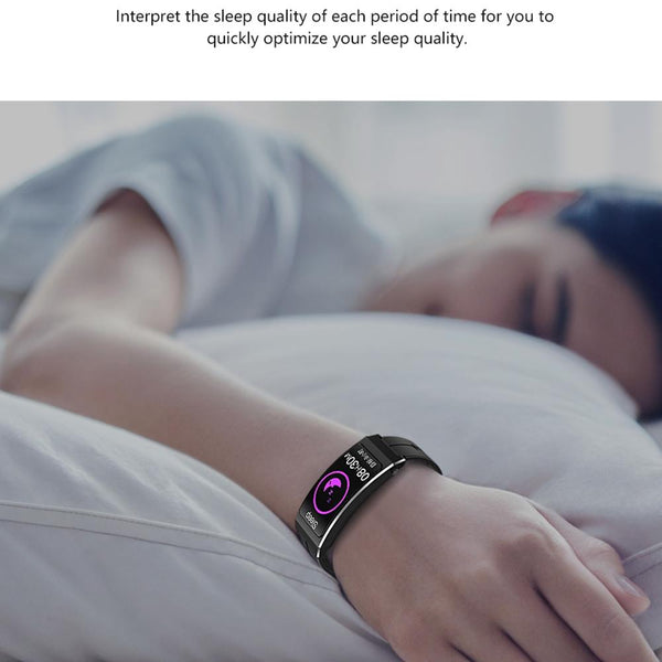 Sleep Oxygen Monitoring Smart Bracelet Black Activity Trackers