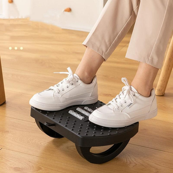 180 Degree Swing Footstool With Handle Black Ottomans Footstools & Poufs