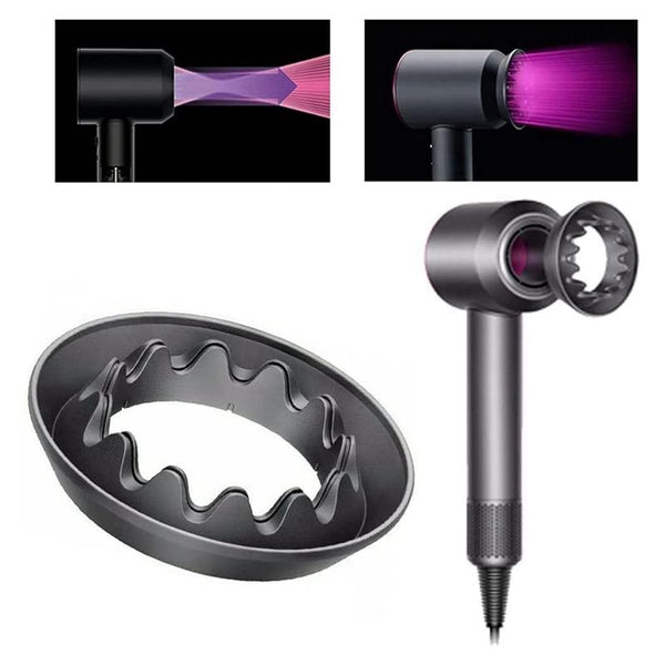 Black Dyson Hair Dryer Nozzle Attachments Gentle Air Hair Dryers