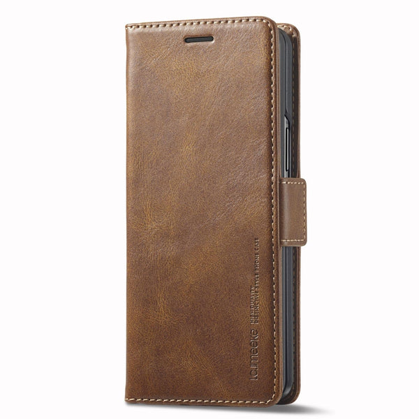 For Samsung Galaxy Z Fold4 5G Rfid Leather Phone Case Secure & Stylish Brown Cases Covers & Skins