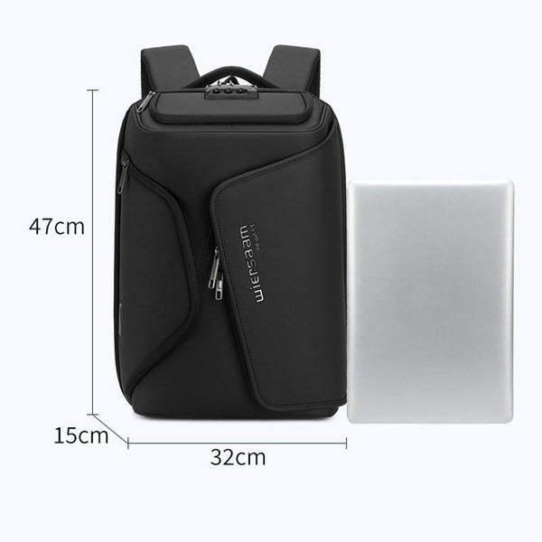 Water Resistant Anti Theft Laptop Backpack With Usb Port Black Laptop Cases & Bags