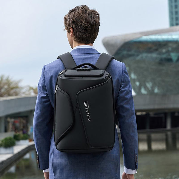 Water Resistant Anti Theft Laptop Backpack With Usb Port Black Laptop Cases & Bags