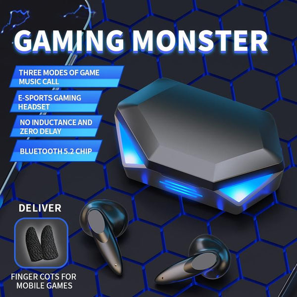 True Stereo Touch Gaming Bluetooth Earphones G20 Tws 5.2 Black Earbuds