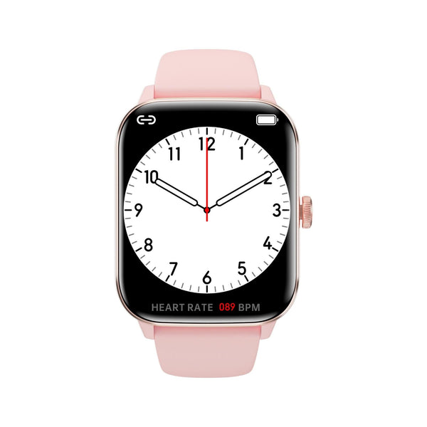 1.91 Inch Bt5.2 Smart Sport Watch Pink Sleep Heart Rate Oxygen Temp Blood Pressure_Pink Smart Watches