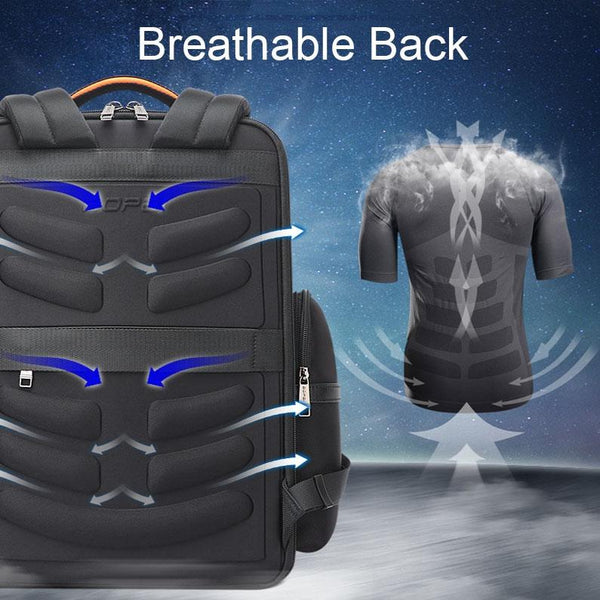 Multifunctional Usb Business Backpack With Anti Theft Feature Black Bags