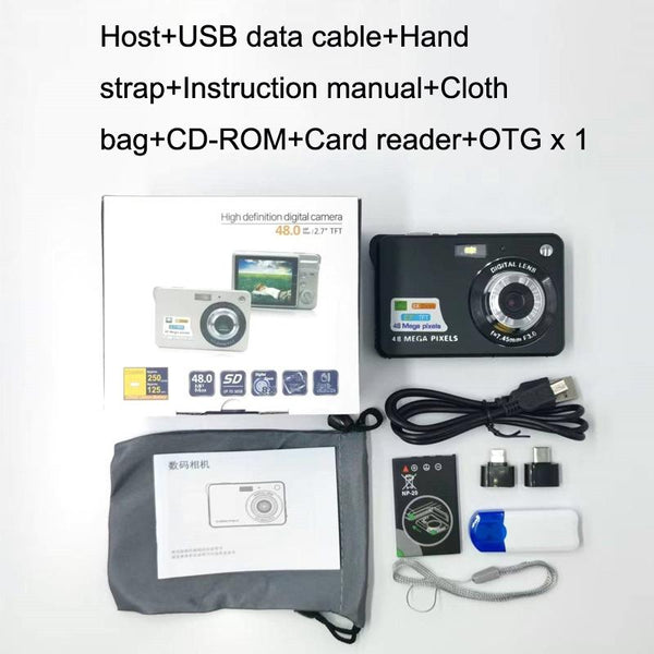 Compact Digital Camera For Daily Photos And Videos Ideal Students Black Digital Cameras