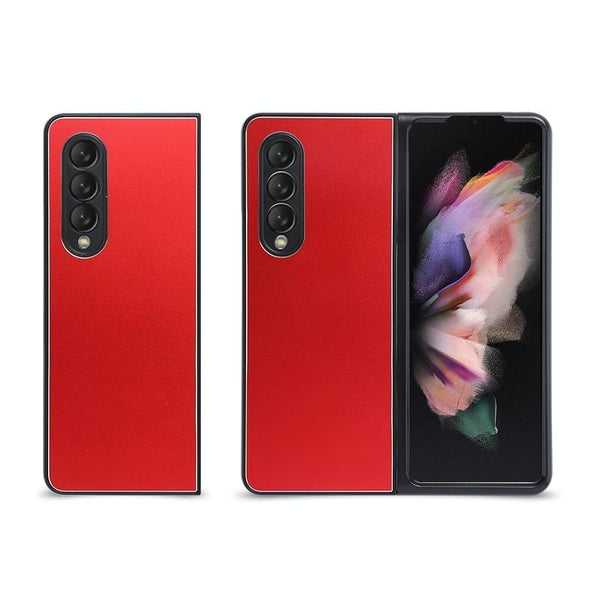 For Samsung Galaxy Z Fold4 5G Aluminum Foldable Phone Case Red Cases Covers & Skins