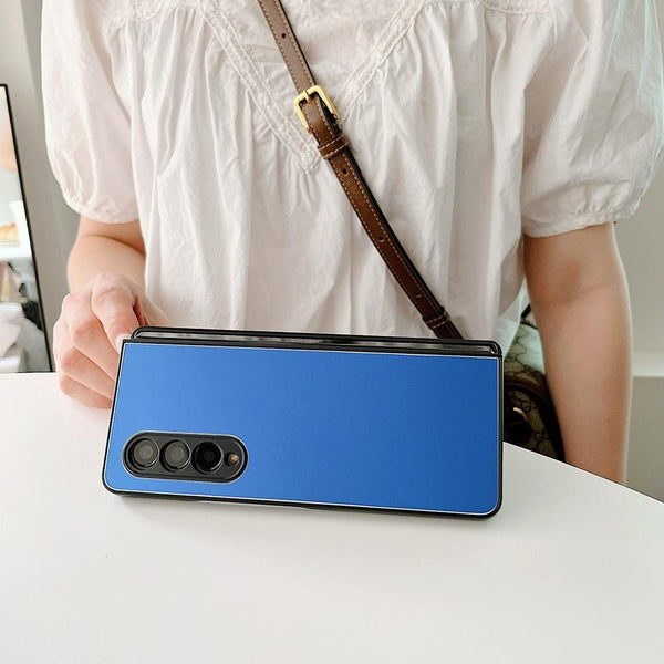 For Samsung Galaxy Z Fold4 5G Aluminum Foldable Phone Case Red Cases Covers & Skins