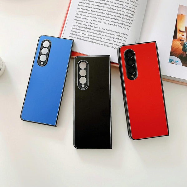For Samsung Galaxy Z Fold4 5G Aluminum Foldable Phone Case Red Cases Covers & Skins