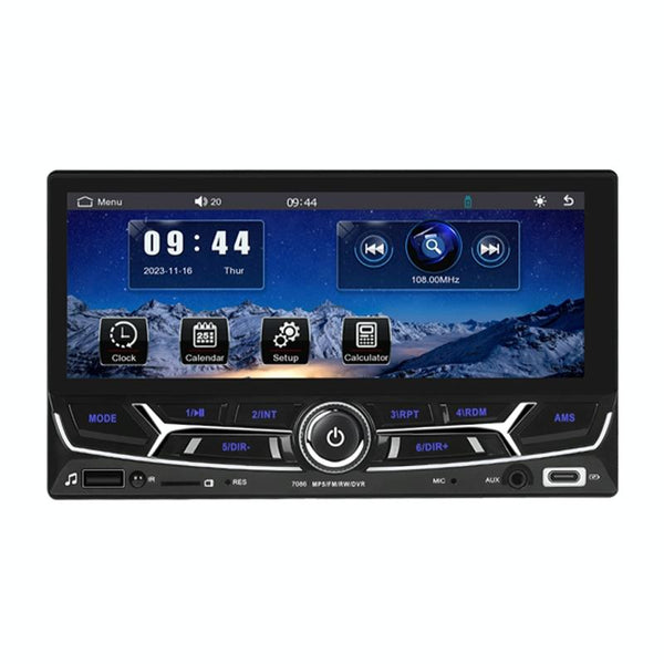 6.86 Inch Dual Butt Mp5 Player W / Backup Camera Bluetooth Carplay Other Car Video