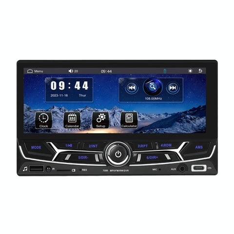 6.86 Inch Dual Butt Mp5 Player W / Backup Camera Bluetooth Carplay Other Car Video