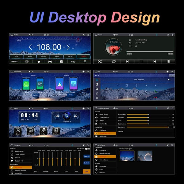 6.86 Inch Dual Butt Mp5 Player W / Backup Camera Bluetooth Carplay Other Car Video