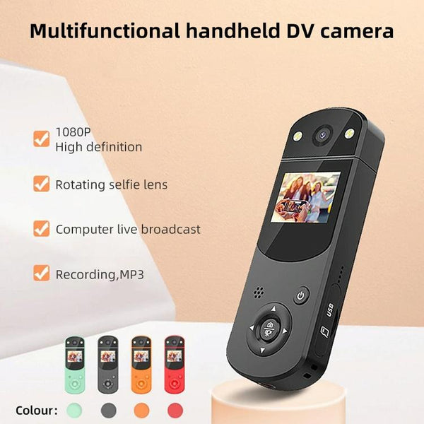 1080P Hd Multi Function Digital Video Camera Sports Dv Live Streaming Computer Recording_Red Digital Cameras
