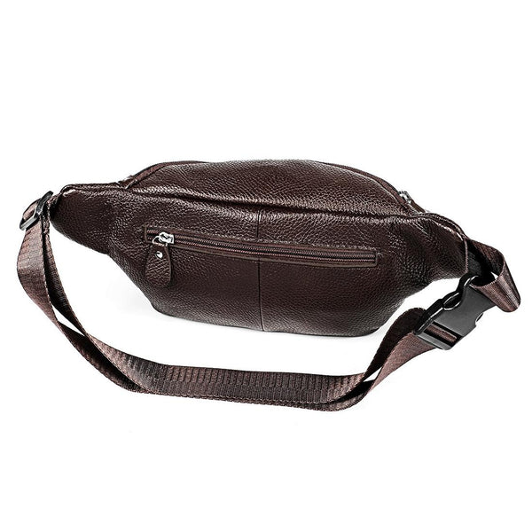 Outdoor Leather Shoulder Bag For Sports & Phone Coffee Women's Bags & Handbags