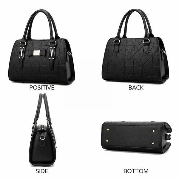 Embossed Bowknot Shoulder Bag For Women White Women's Bags & Handbags