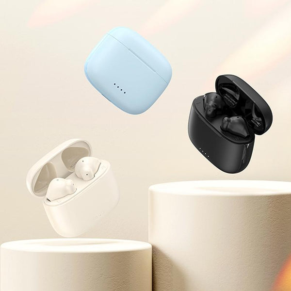 Wireless Bluetooth With Dual Microphone Noise Canceling 2E Enc Black Headphones