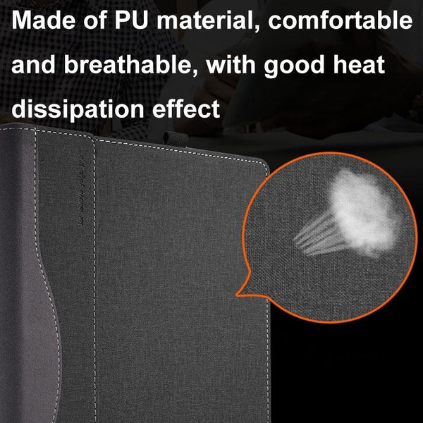 Protective Leather Laptop Case With Stand 13.3 Inch Black For Samsung Galaxy Book Flex 2020 Laptop Cases & Bags