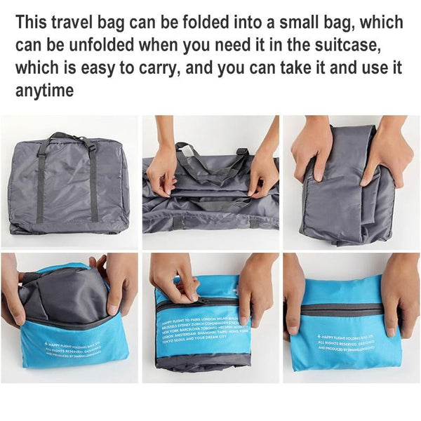 Foldable Nylon Travel Bag For Women And Men Large Capacity Green Other Luggage