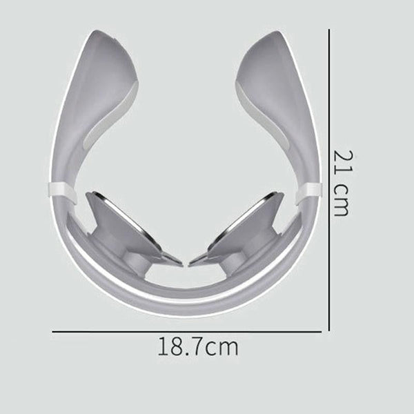 Hot Compress Shoulder & Neck Massager 2 Ends White Massagers