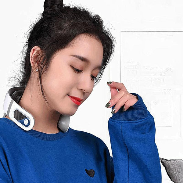 Hot Compress Shoulder & Neck Massager 2 Ends White Massagers