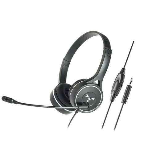 Long Wired Gaming Headset Noise Cancelling 3.5Mm Interface Black Headsets