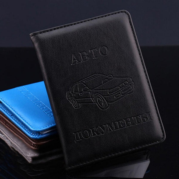 Stylish Pu Leather Driving License Holder Wallet Black Wallets