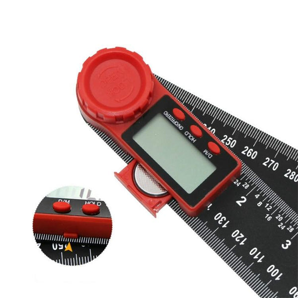 Digital Angle Protractor 2 In 1 Compact Design 200Mm Protractors
