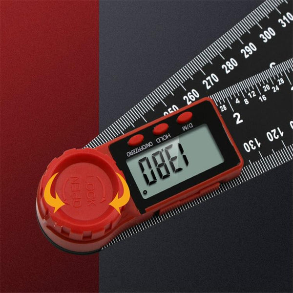 Digital Angle Protractor 2 In 1 Compact Design 200Mm Protractors