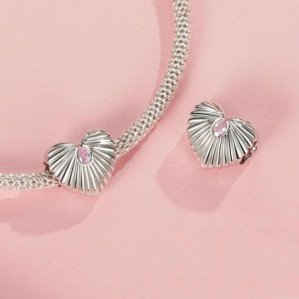 925 Sterling Silver Diy Love Beads & Platinum Charms & Pendants