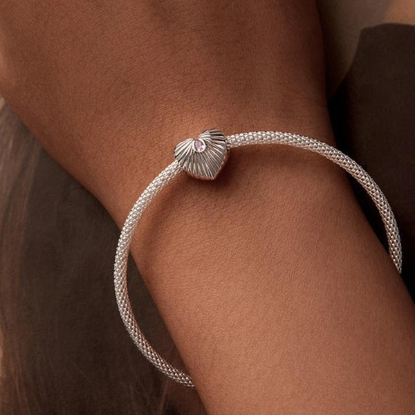 925 Sterling Silver Diy Love Beads & Platinum Charms & Pendants