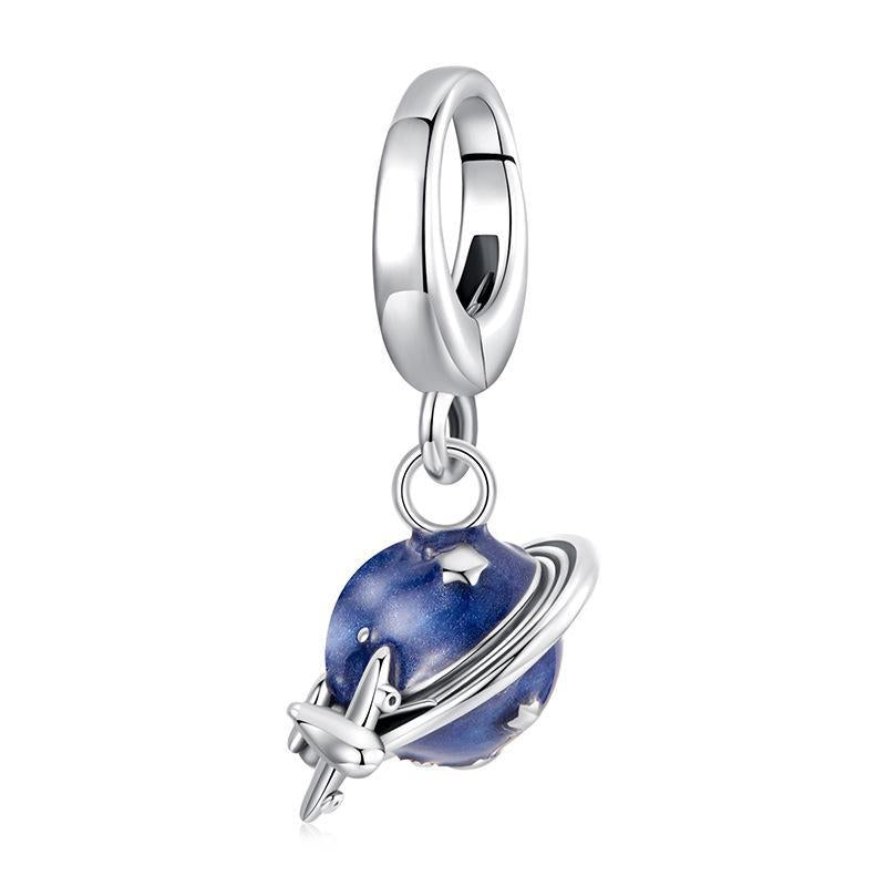 925 Sterling Silver Openable Travel Pendant Charms & Pendants