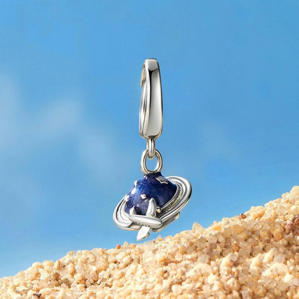 925 Sterling Silver Openable Travel Pendant Charms & Pendants