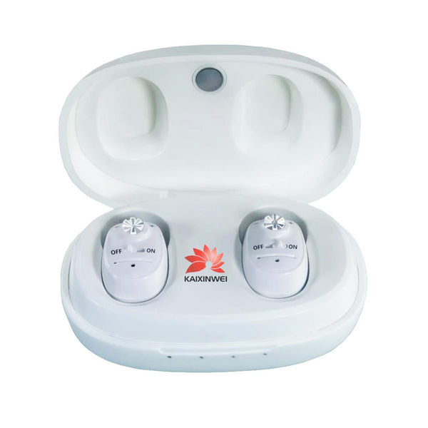 Compact In Ear Hearing Aid Amplifier White Other Health Care