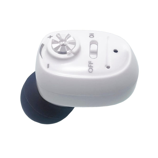 Compact In Ear Hearing Aid Amplifier White Other Health Care