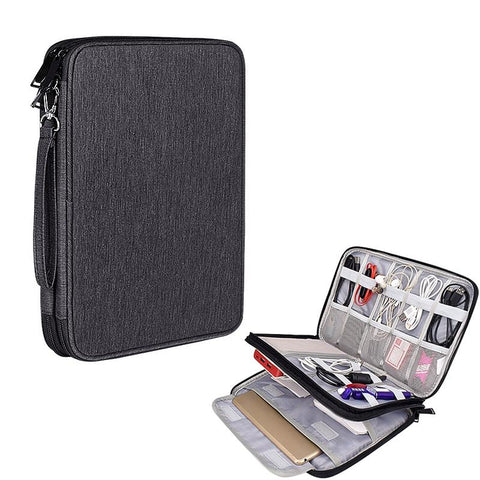 Waterproof Multi Function Storage Bag For Digital Accessories Earphones And Data Cables Black Earbuds