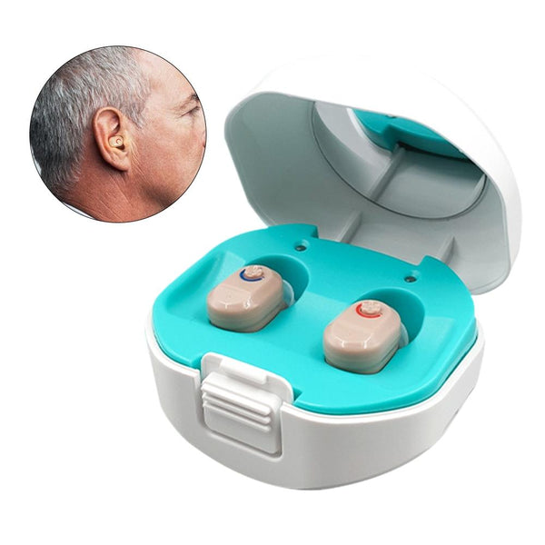 Wireless On Ear Hearing Aid With Charging Case White Other Health Care