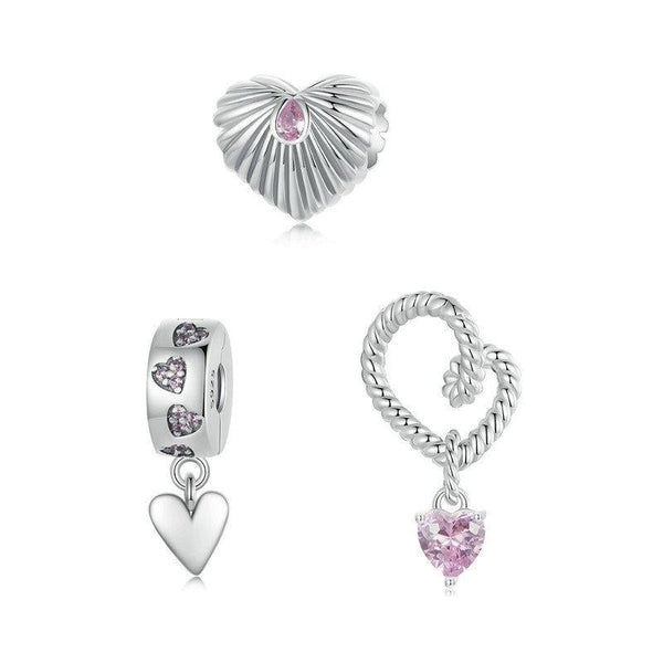 925 Sterling Silver Diy Love Beads Charms & Pendants