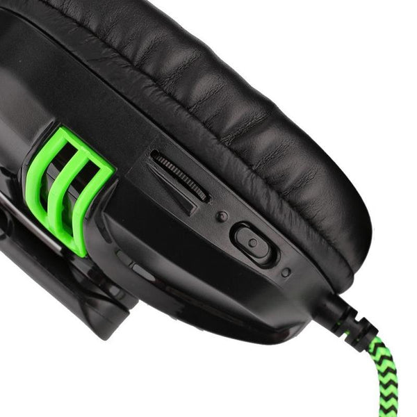 Gaming Headset With Mic For Pc 3.5Mm Wired Stereo Black Headsets