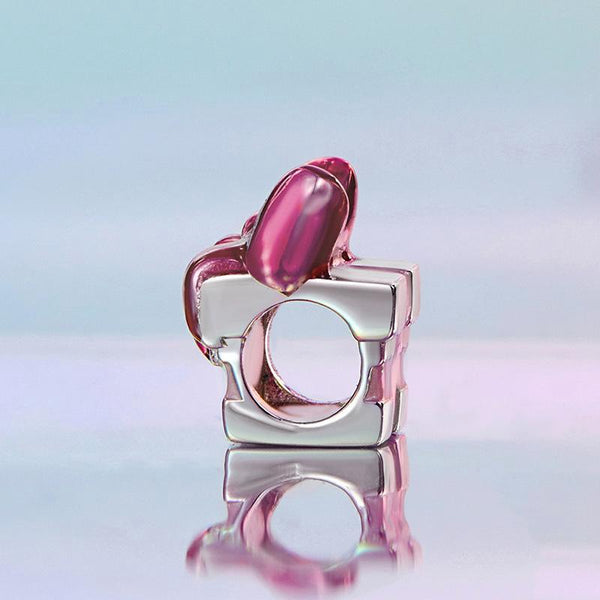 925 Sterling Silver Platinum Plated Bow Diy Beads In Charms & Pendants