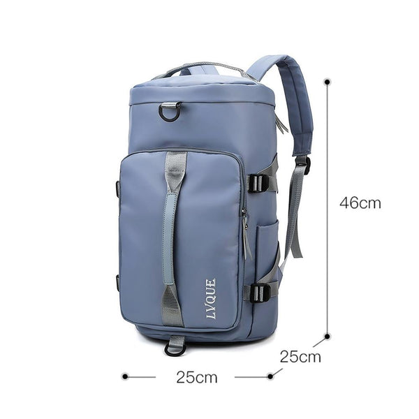 Waterproof Crossbody Travel Backpack 375L Capacity Black Backpacks