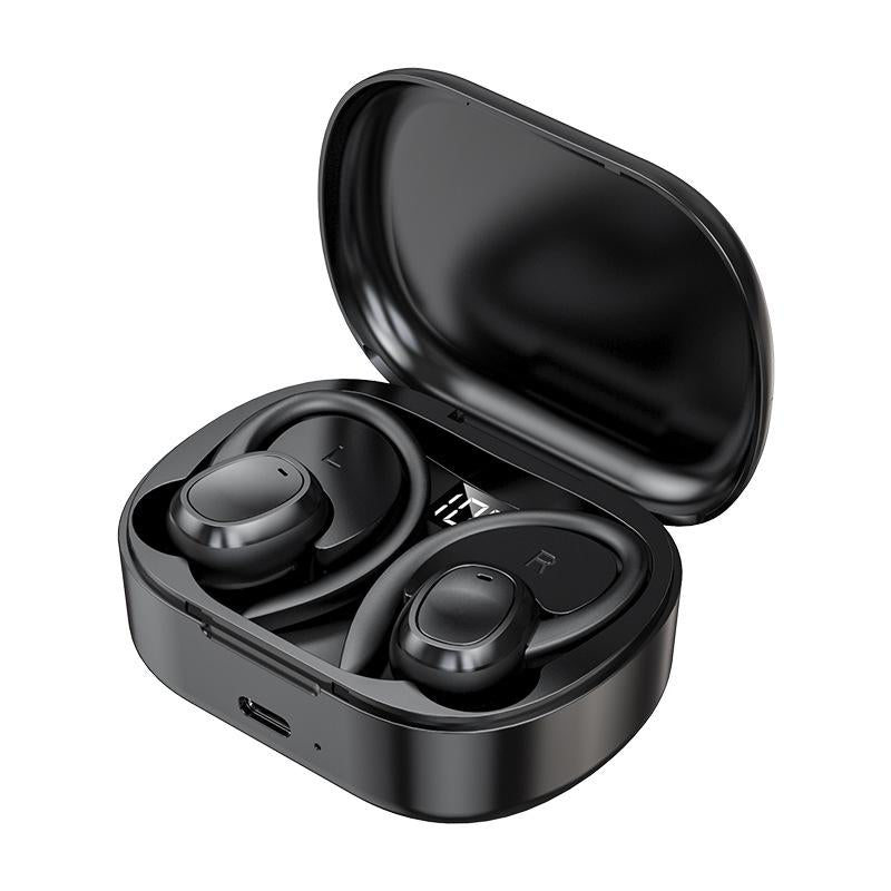Wireless Stereo Earphones With Charging Case Black Earbuds