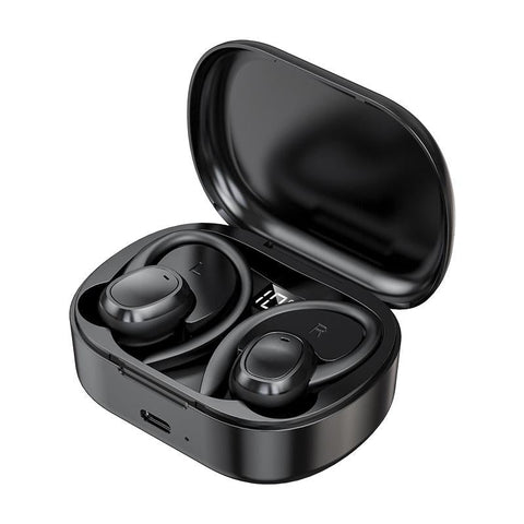 Wireless Stereo Earphones With Charging Case Black Earbuds